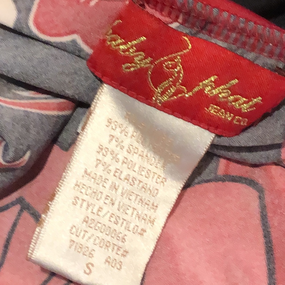 NWT  Baby Phat Y2K Red floral Flower mini Tunic Dress S Small - Picture 13 of 13